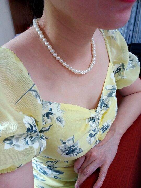 Vòng cổ ngọc trai nhân tạo xinh xắn cho nữ, bé gái