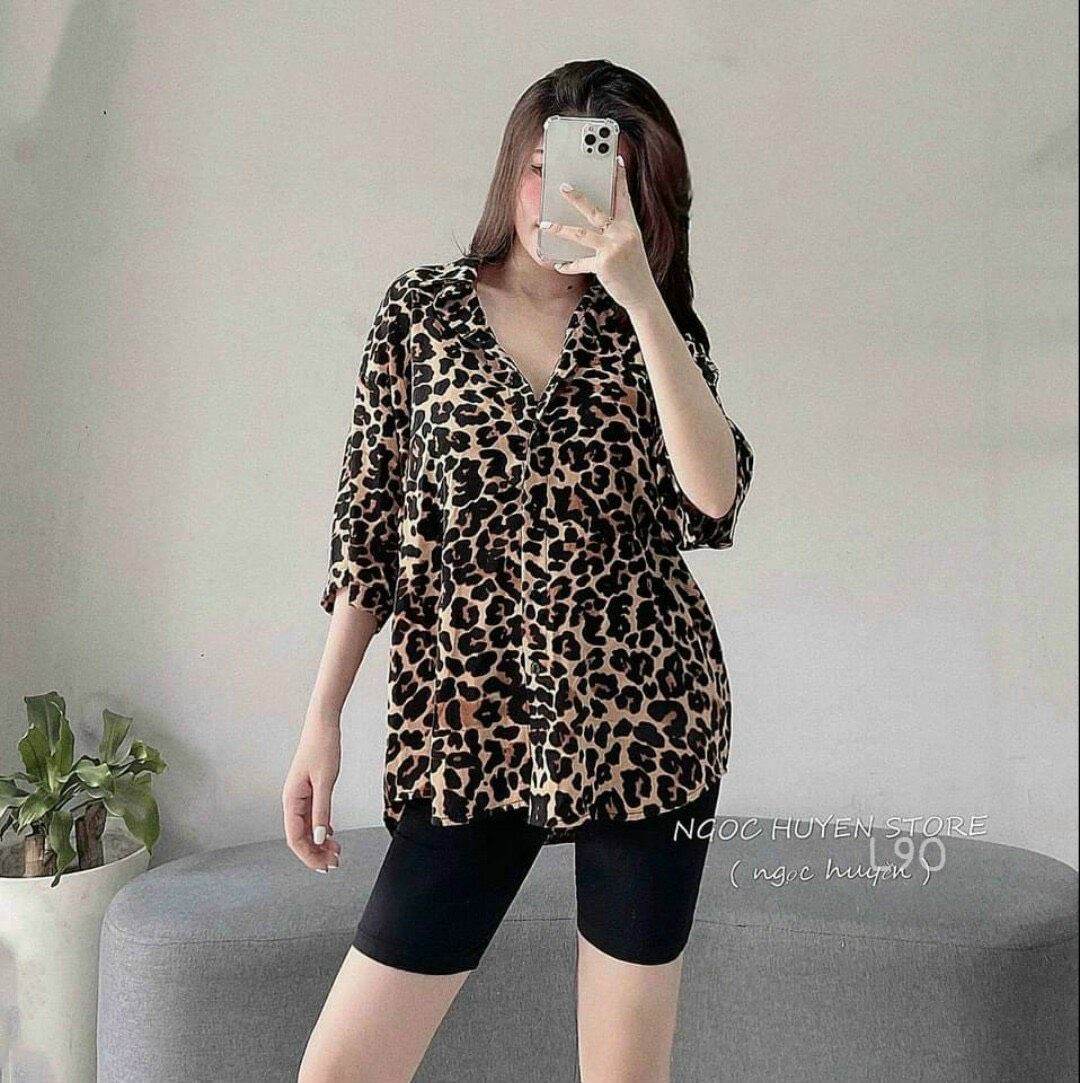 SET ÁO SƠMI BEO QUẦN BÓ NGỐ