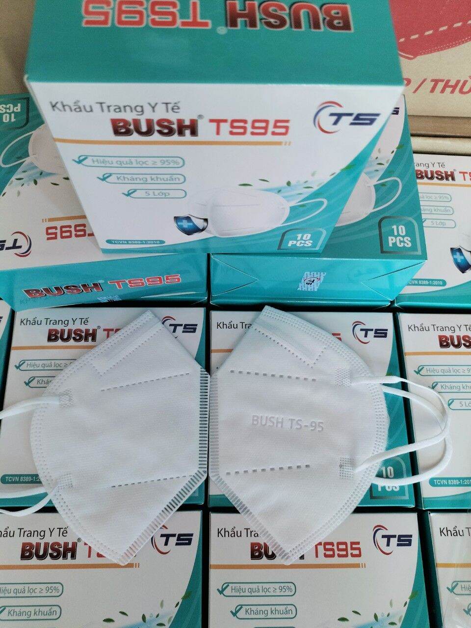 [12_5D] Combo 10 túi mask 5D An Tâm (túi 10 cái), màu trắng