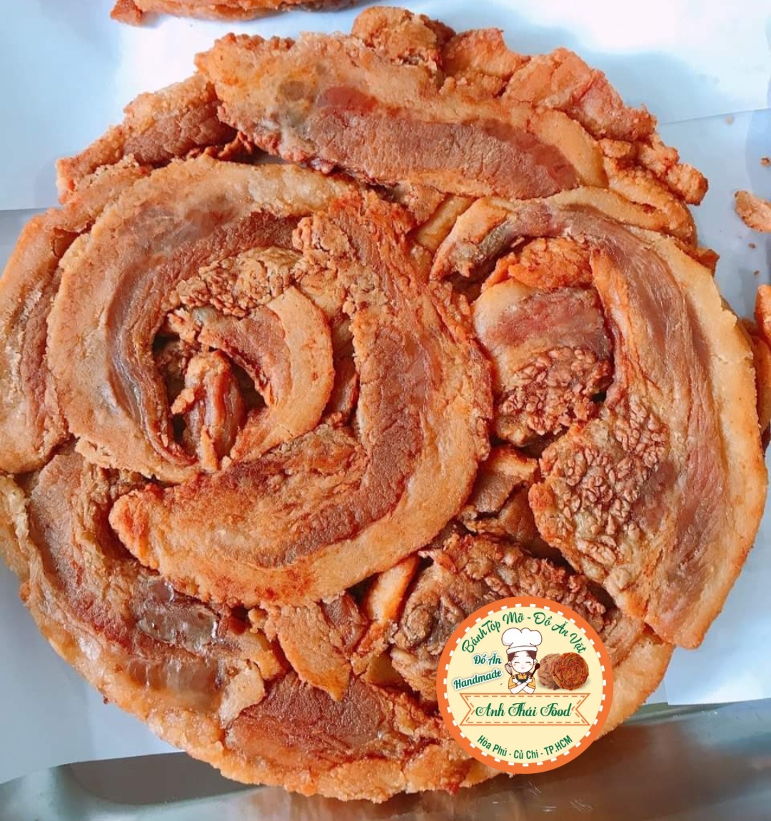Tốp mỡ giòn nguyên bánh 400gram