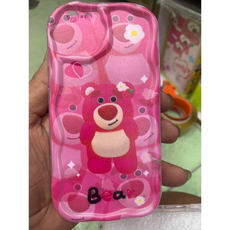 Ốp lưng iPhone 6 IPhone 6S gấu dâu bảo vệ camera thời trang.