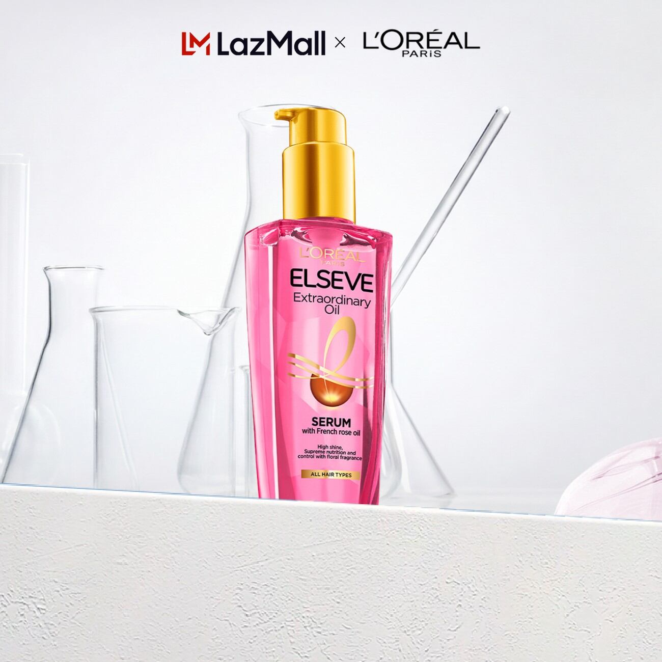 Dầu dưỡng Tóc Chiết Xuất Hoa Hồng L’Oréal Paris Elseve Extraordinary Oil Serum 100ml