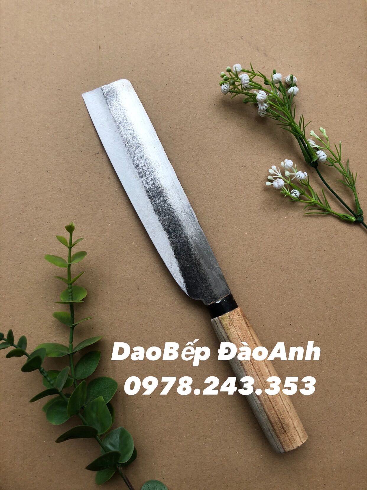 Dao bổ cau thép lưỡi cưa 3 cỡ