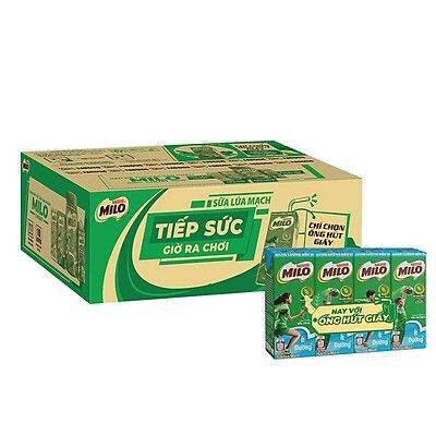 Thùng sữa Milo ít đường (180ml*48 hộp)