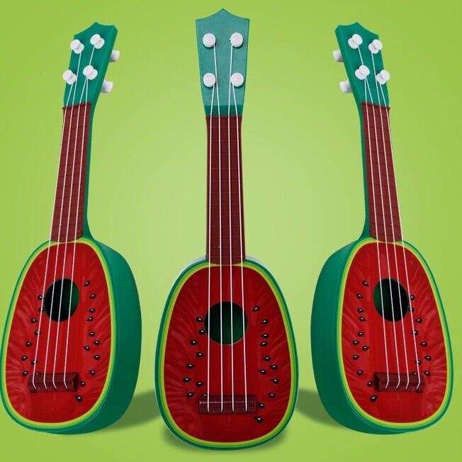 Đàn ukulele ghita mini hoa quả quà tặng giúp bé phát triển tài năng âm nhạc đàn trái cây đàn dưa hấu