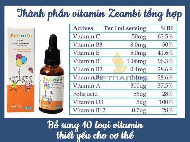 Vitamin Zeambi Cho Bé