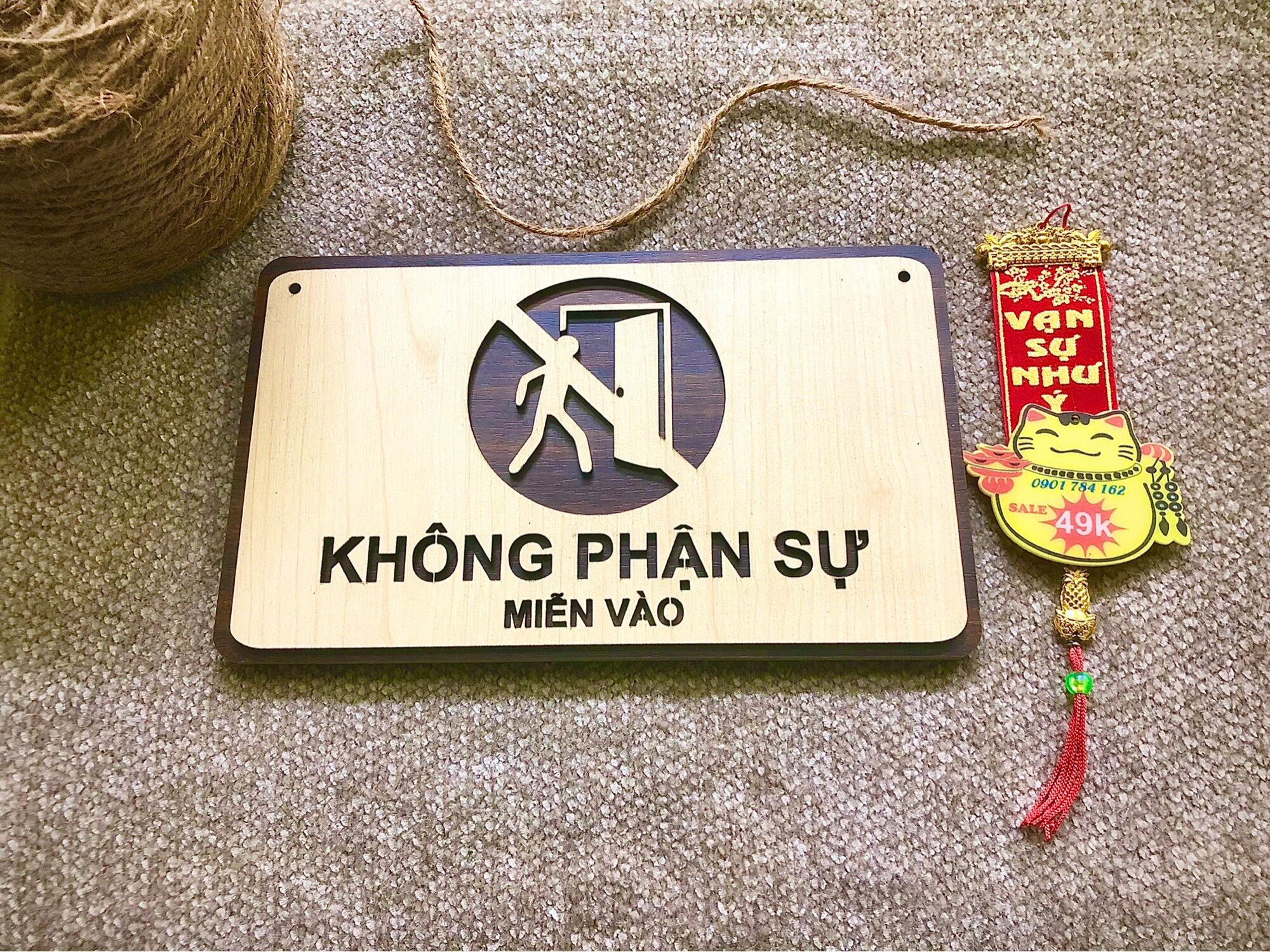 Bảng không phận sự miễn vào gỗ nhập khẩu chống nước sale 20%