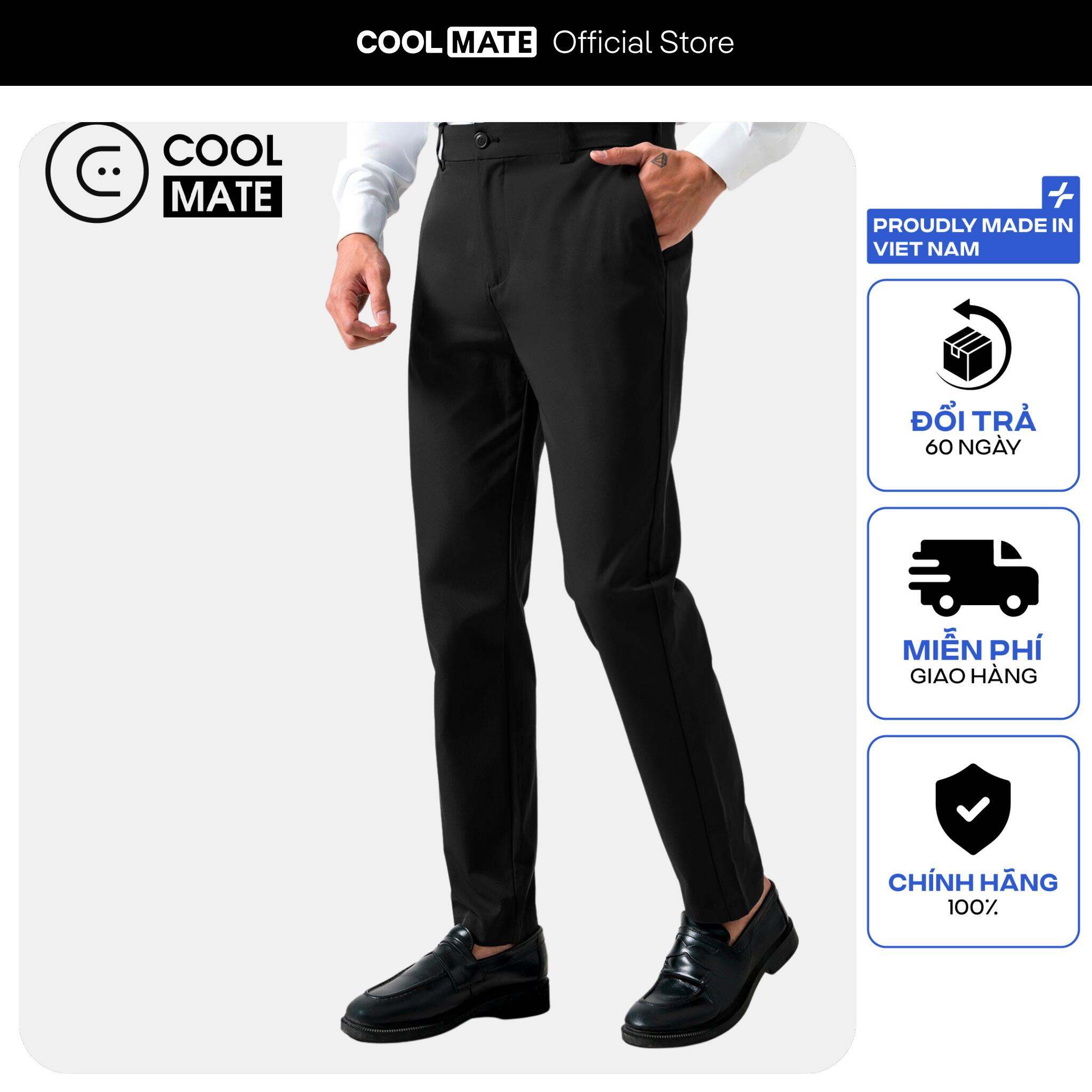 [18.10 MUA 1 TẶNG 2 QUÀ]Quần dài nam Kaki Excool co giãn đàn hồi Coolmate