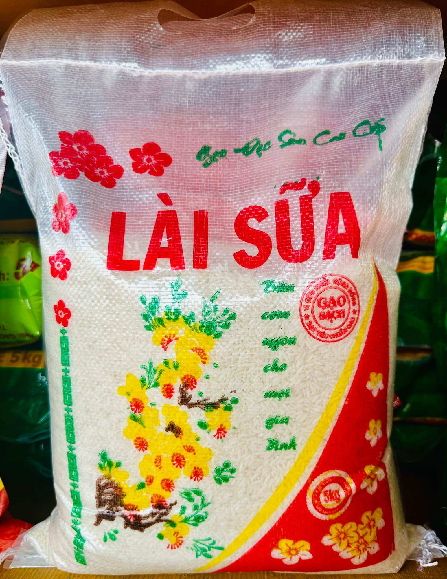 Gạo Lài Sữa Bao 5ký