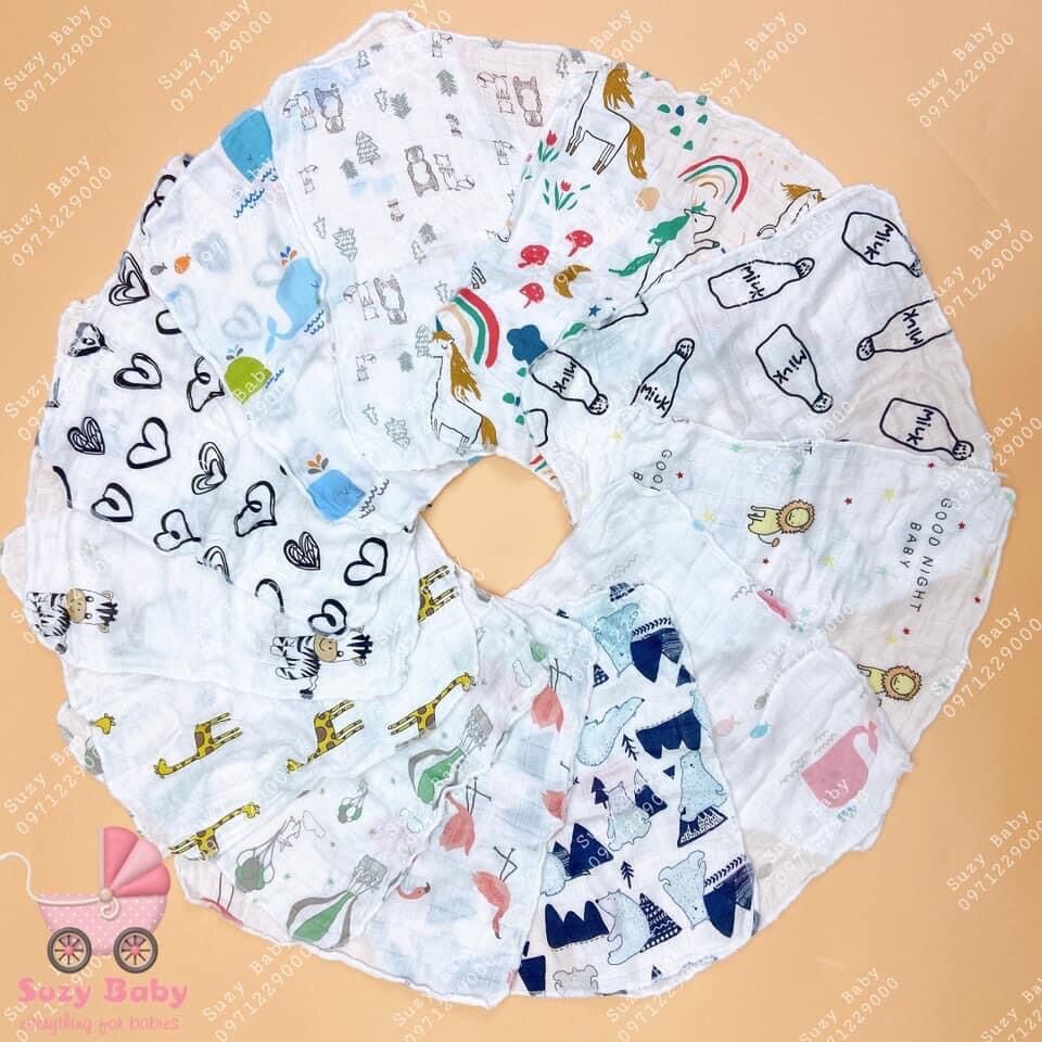 SET 10 KHĂN SỮA SỢI TRE ADEN ANAIS