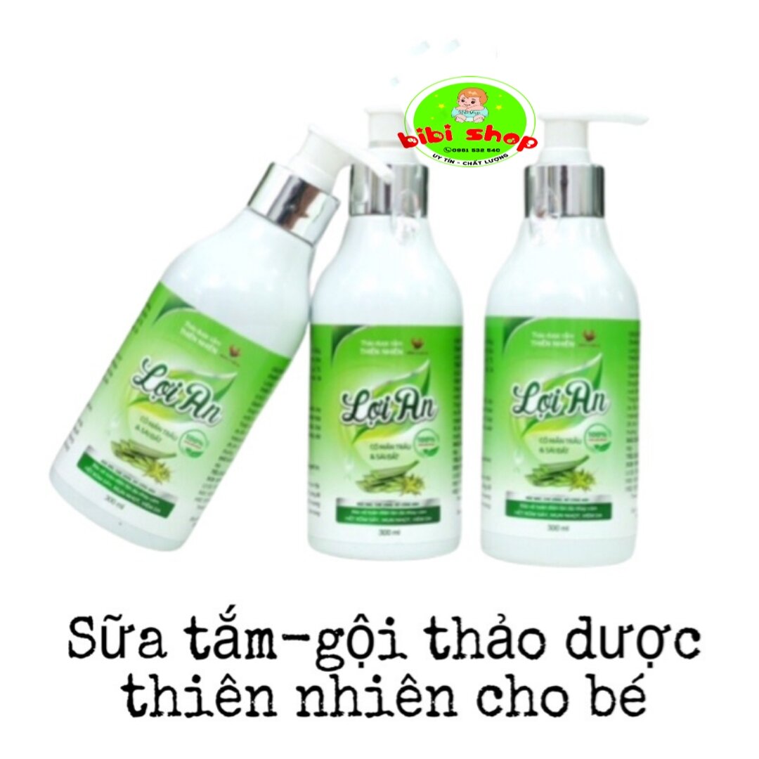 Sữa tắm Lợi An sữa tắm gội thảo dược Lợi An