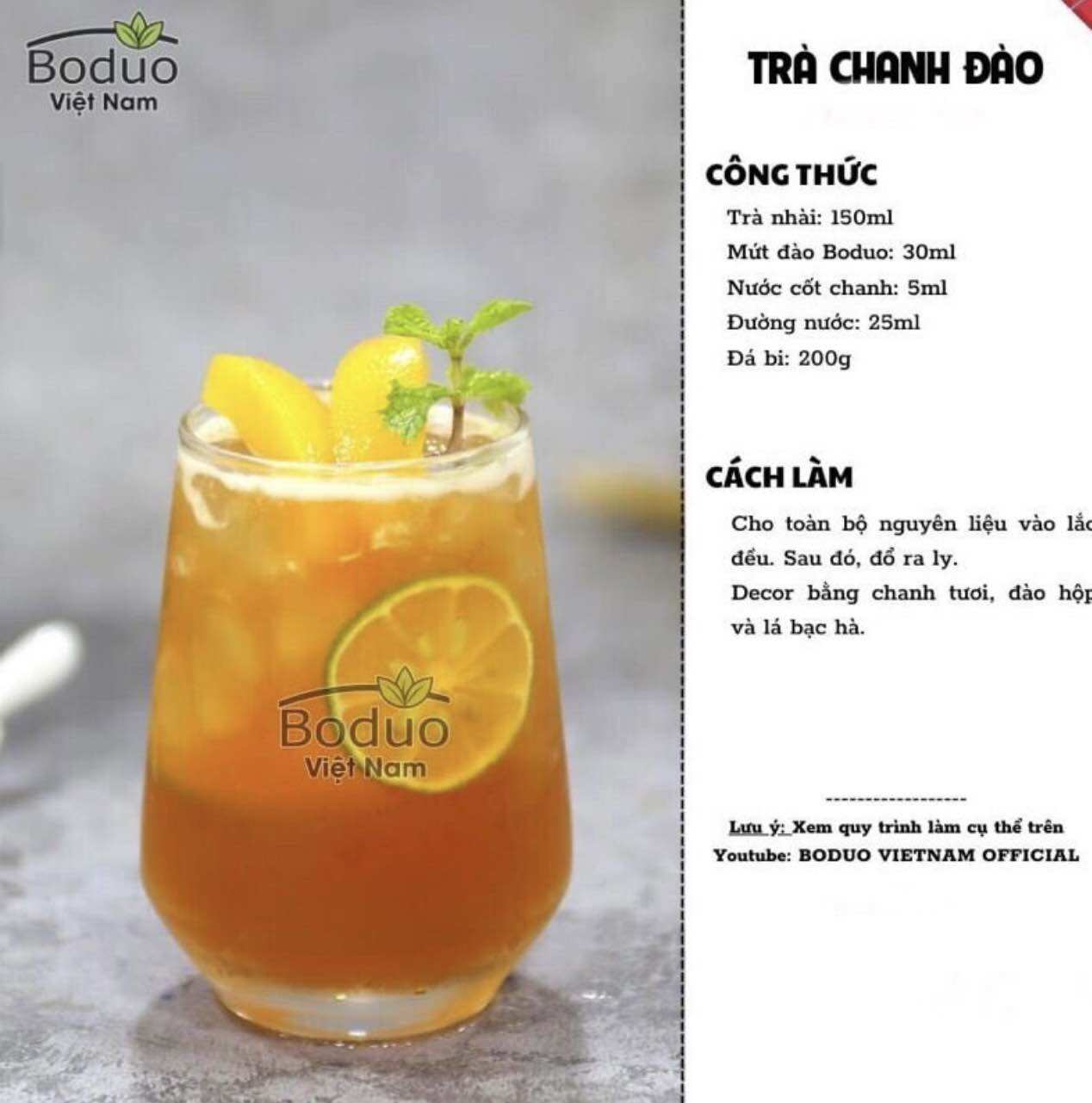 Mứt đào Boduo hộp 1,3kg