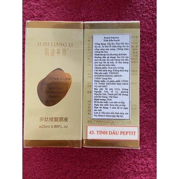 Tinh dầu phục hồi Peptit