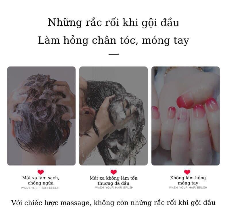 LƯỢC GỘI ĐẦU, MASSAGE DA ĐẦU