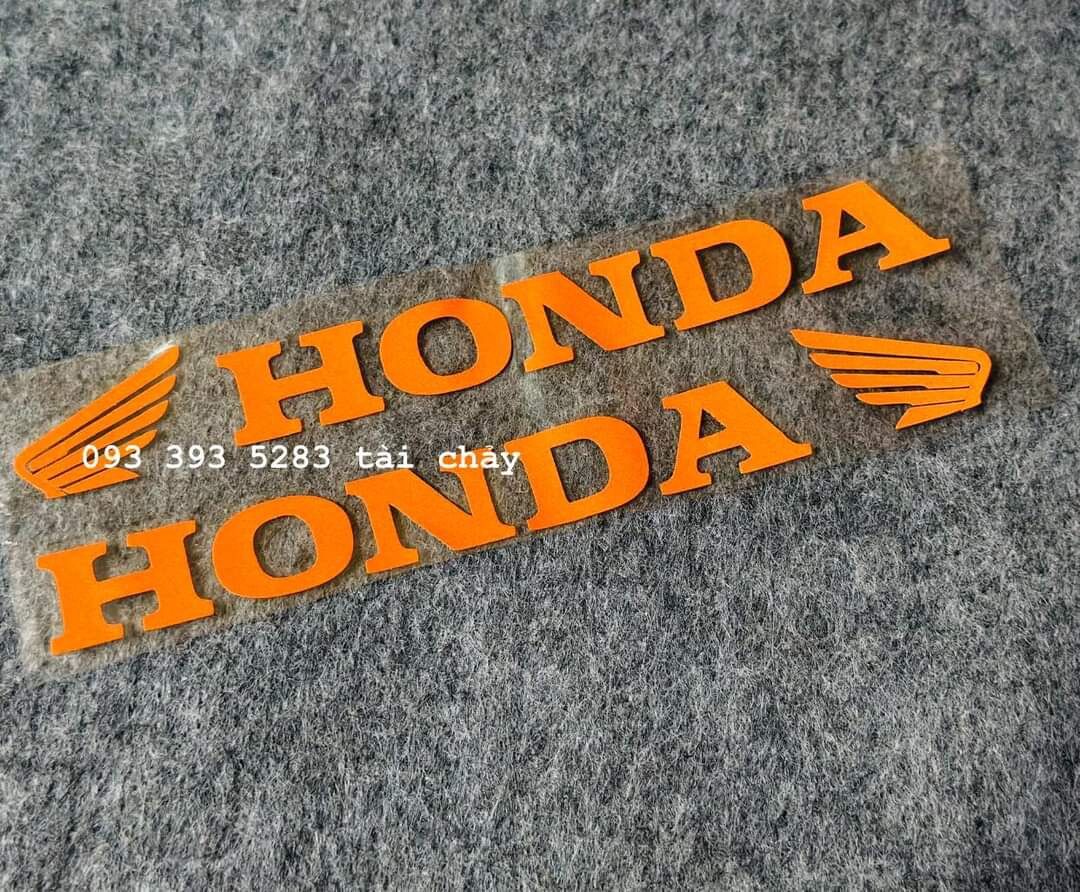 [ 1 CẶP ] TEM HONDA DÁN PHUỘC TRƯỚC PHẢN QUANG ( 1 CẶP )