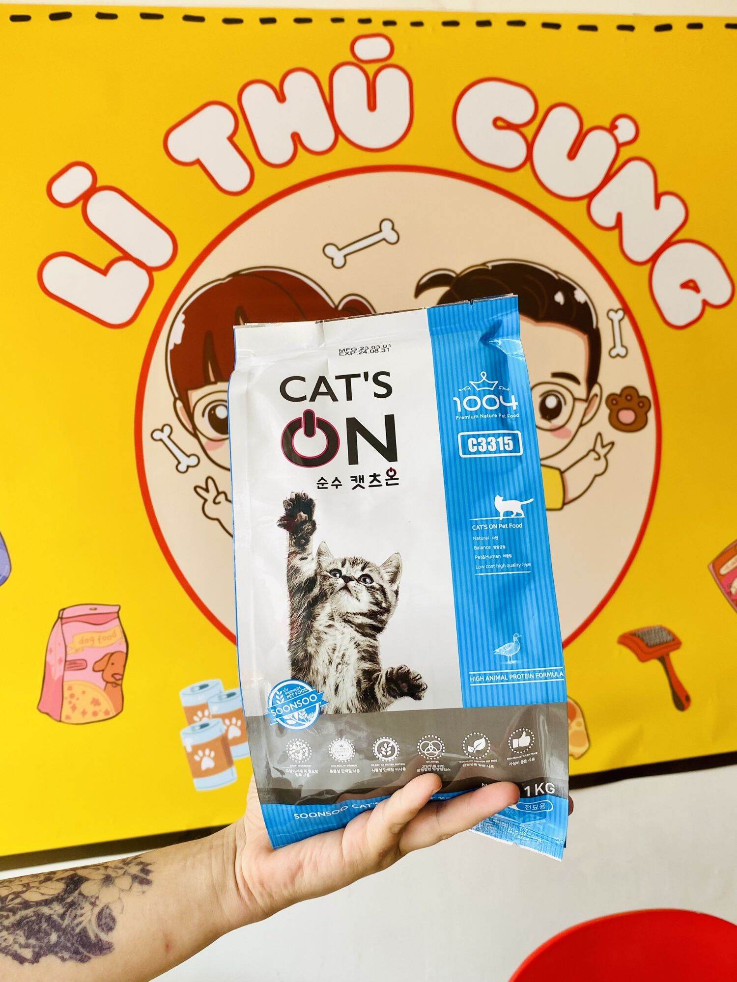 Thức ăn cho mèo cao cấp Cat s On 1kg - Lì Thú Cưng