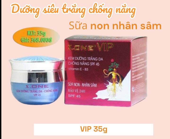 Kem xone dưỡng trắng da chống nắng vip 35g