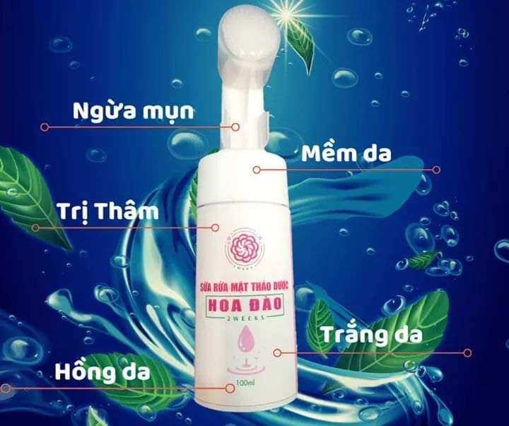Sữa rửa mặt thảo dược hoa đào