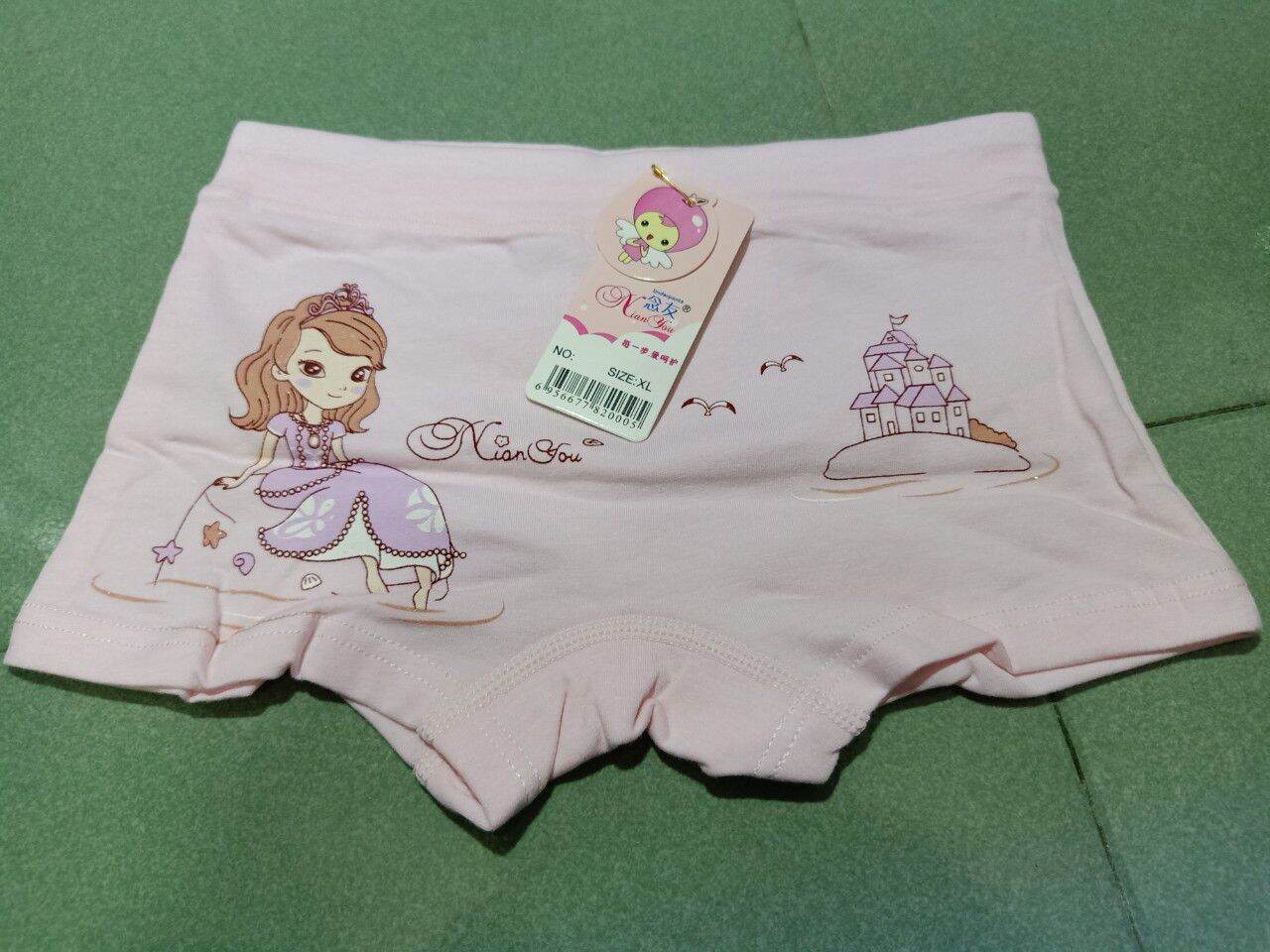 COMBO 5 QUẦN CHIP ĐÙI BÉ COTTON IN CÔNG CHÚA