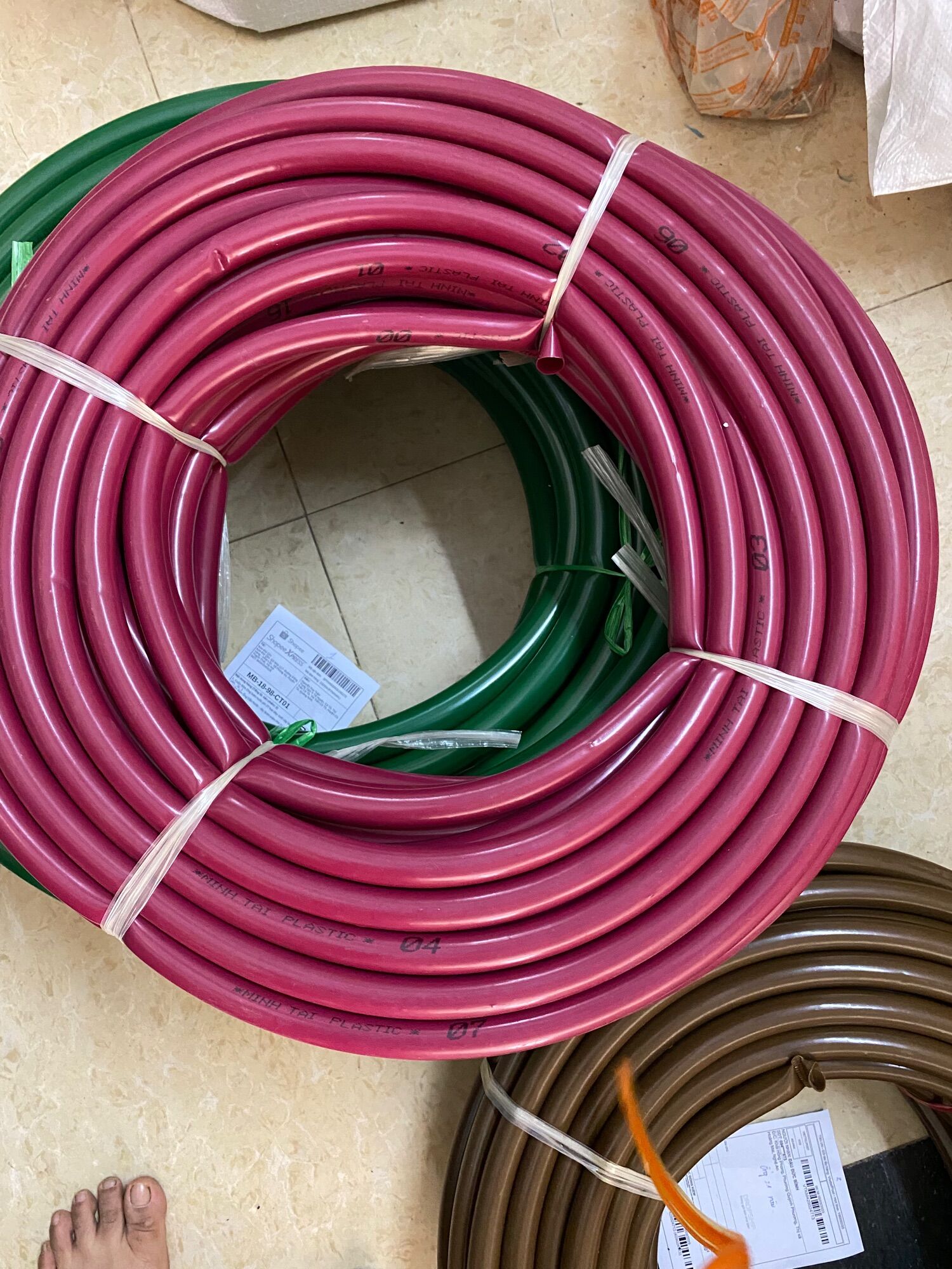 Cuộn 50m Dây bơm phi 21 hàng dầy dặn bền đẹp