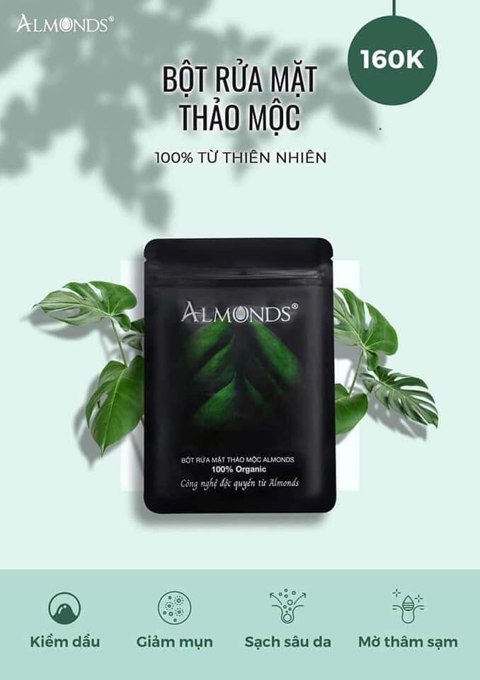 Bột rửa mặt Almonds