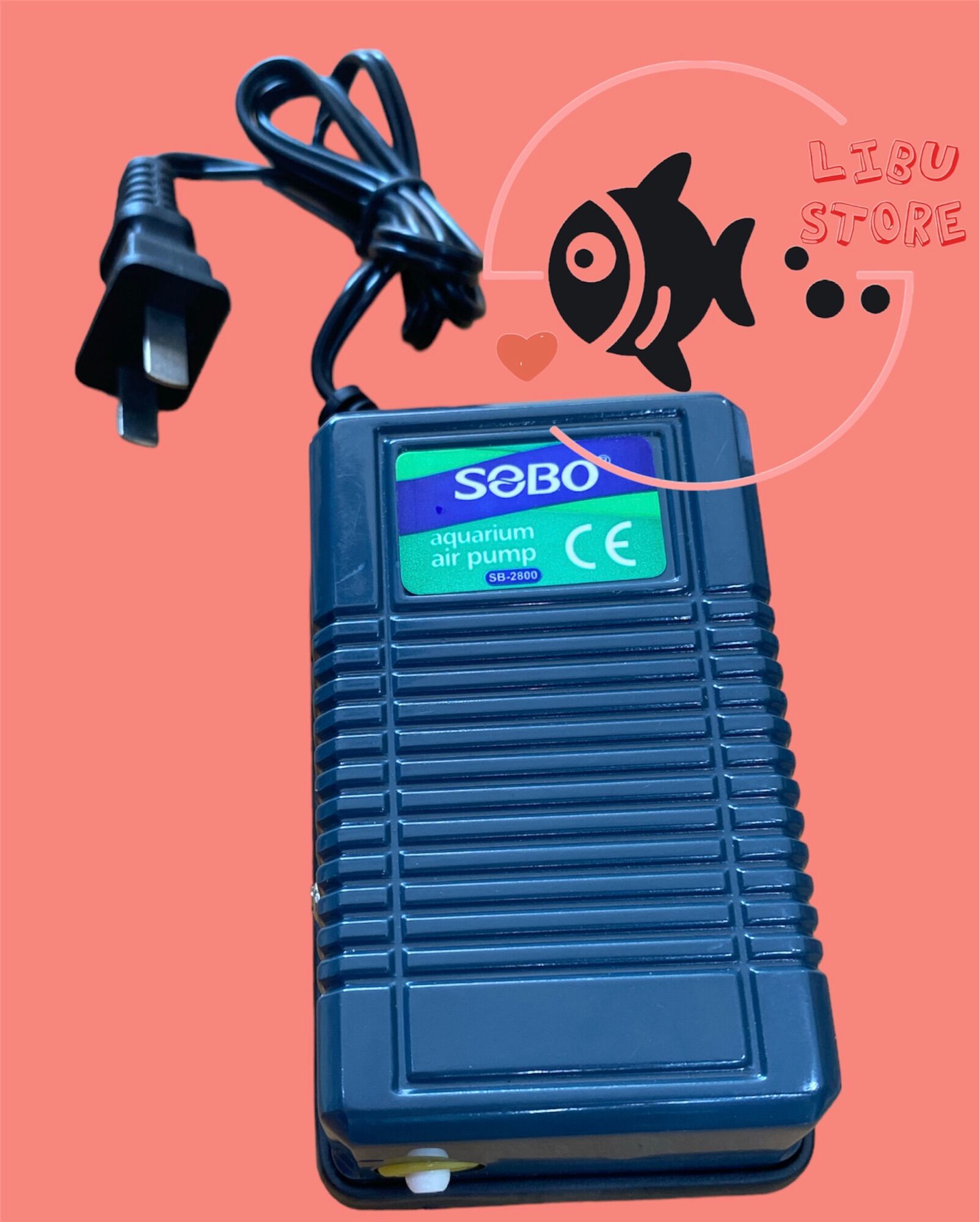 Máy Sủi Oxy 1 Vòi Sobo SB-2800 (3W - 3Lít/Phút) - Máy Oxi Cho Bể Cá