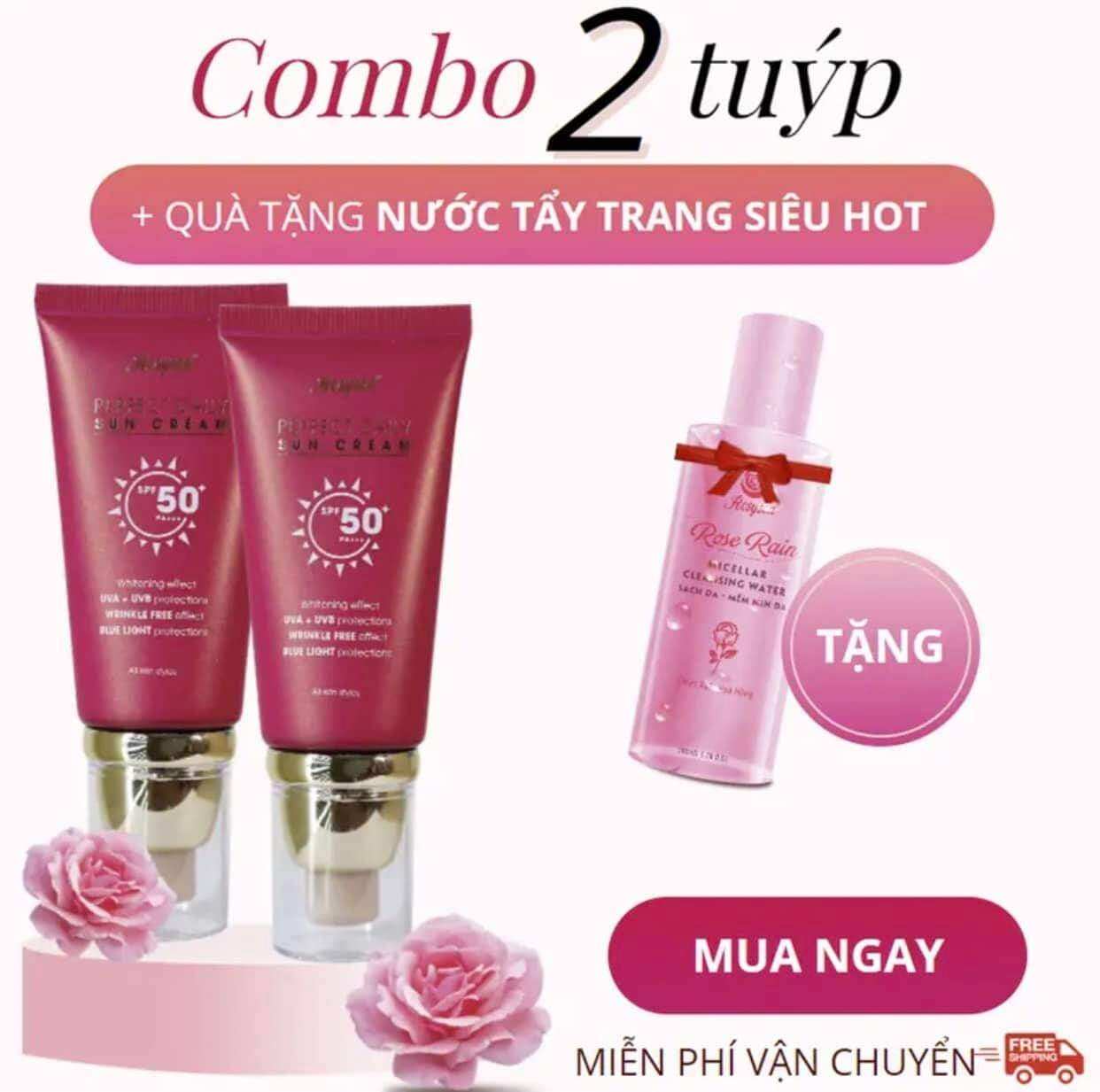 kem chống nắng kiềm dầu nâng tone Rosyson