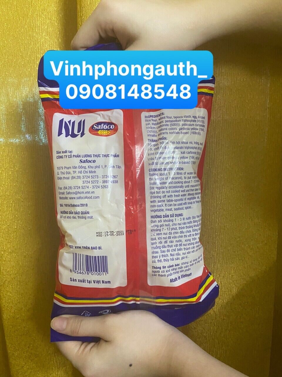 Nui ống / nui L 400gr