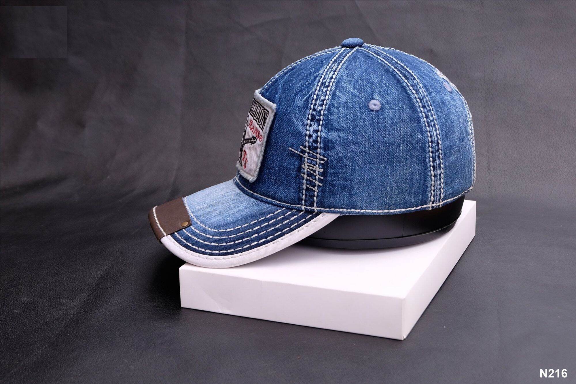 Nón ông địa jean bụi bặm