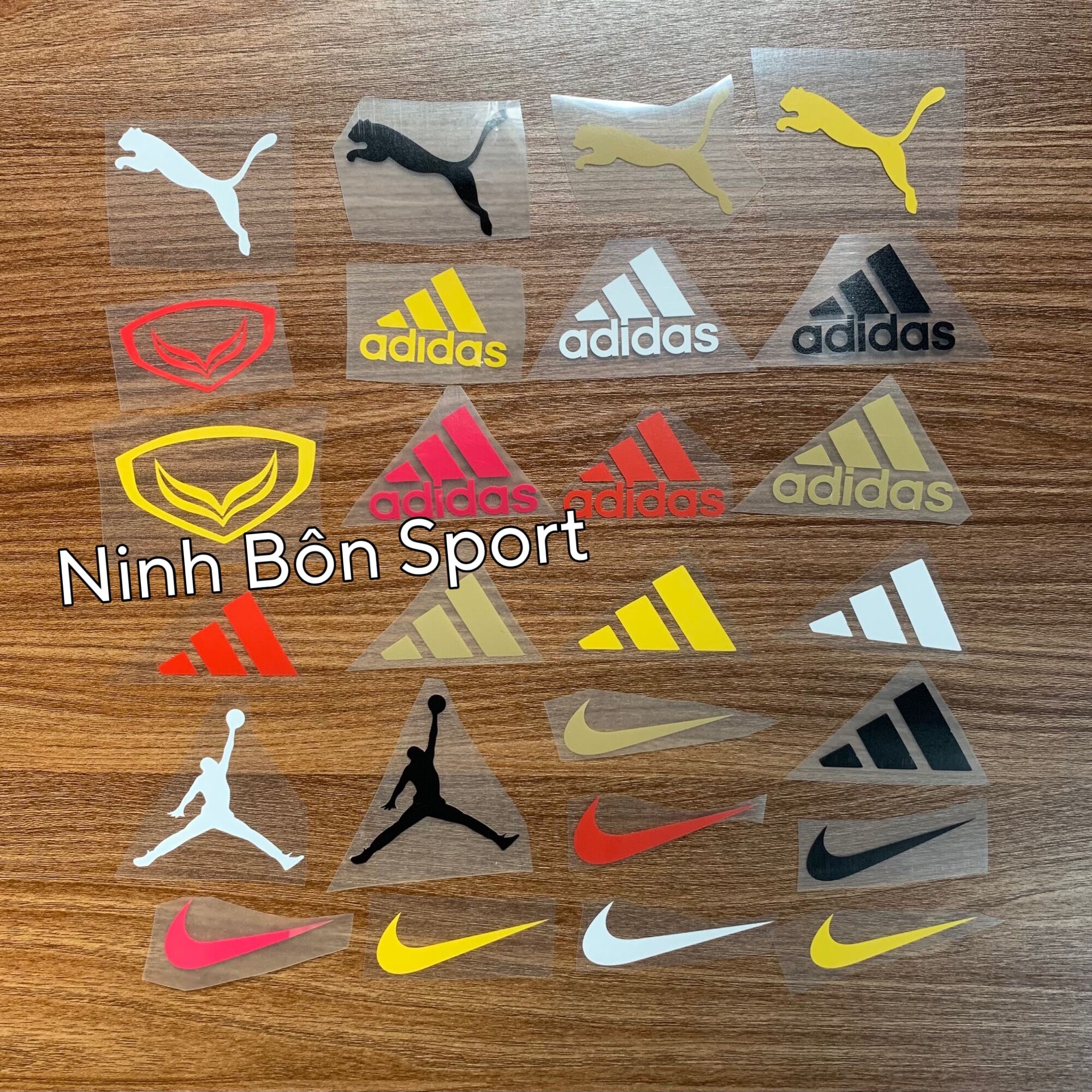 Tự Ép Logo Nhà Tài Trợ Adidas Nike Puma Lên Áo Bằng Bàn Ủi Nhiều Màu -  Mixasale