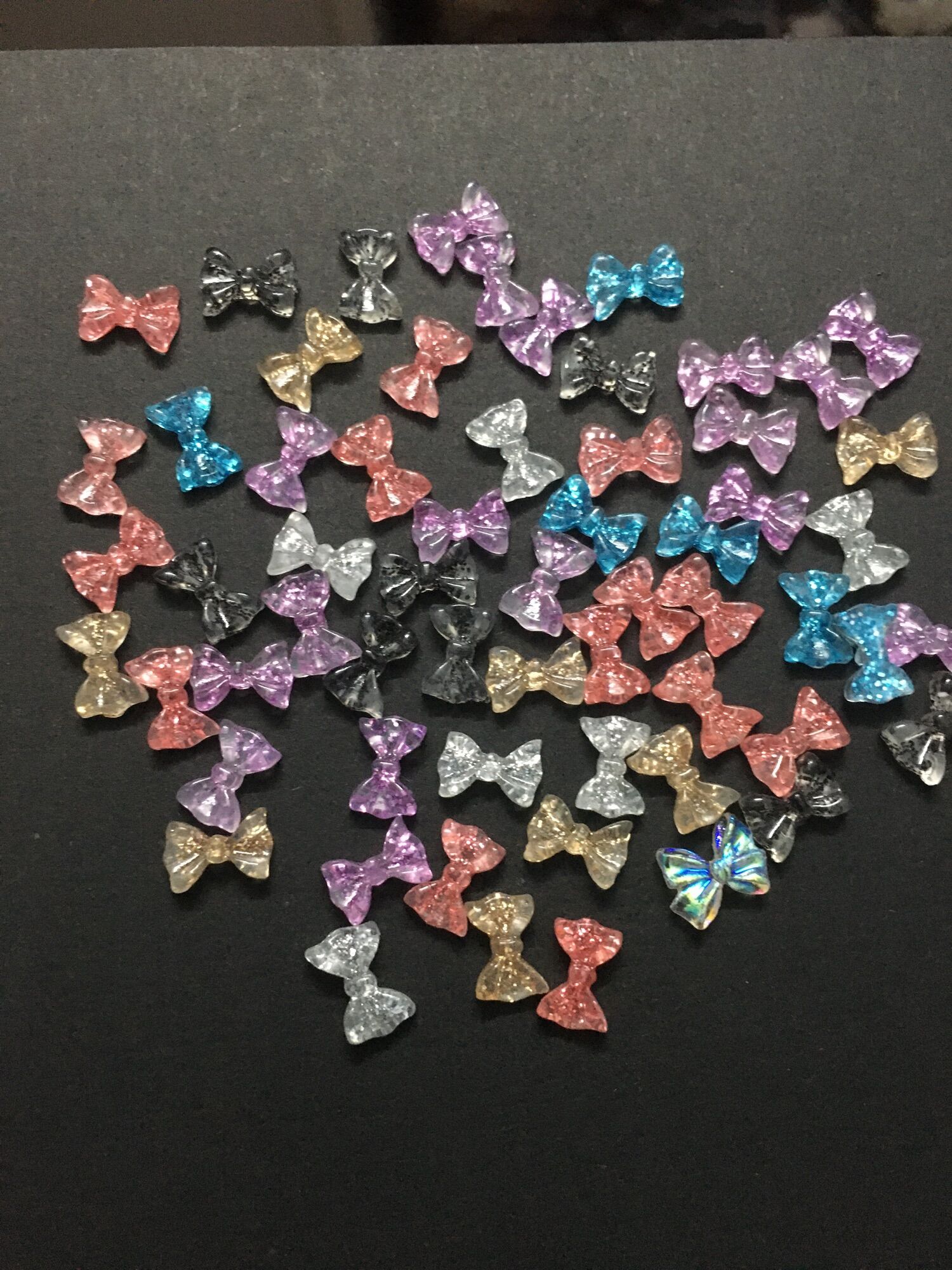 Charm nơ,gấu gắn móng tay