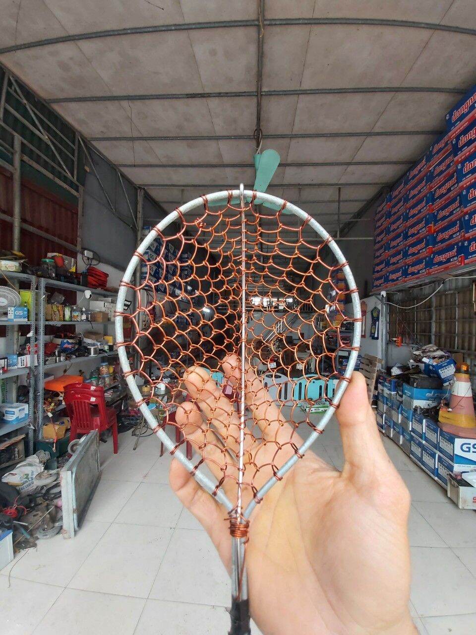 Vợt cá dây đồng 100%