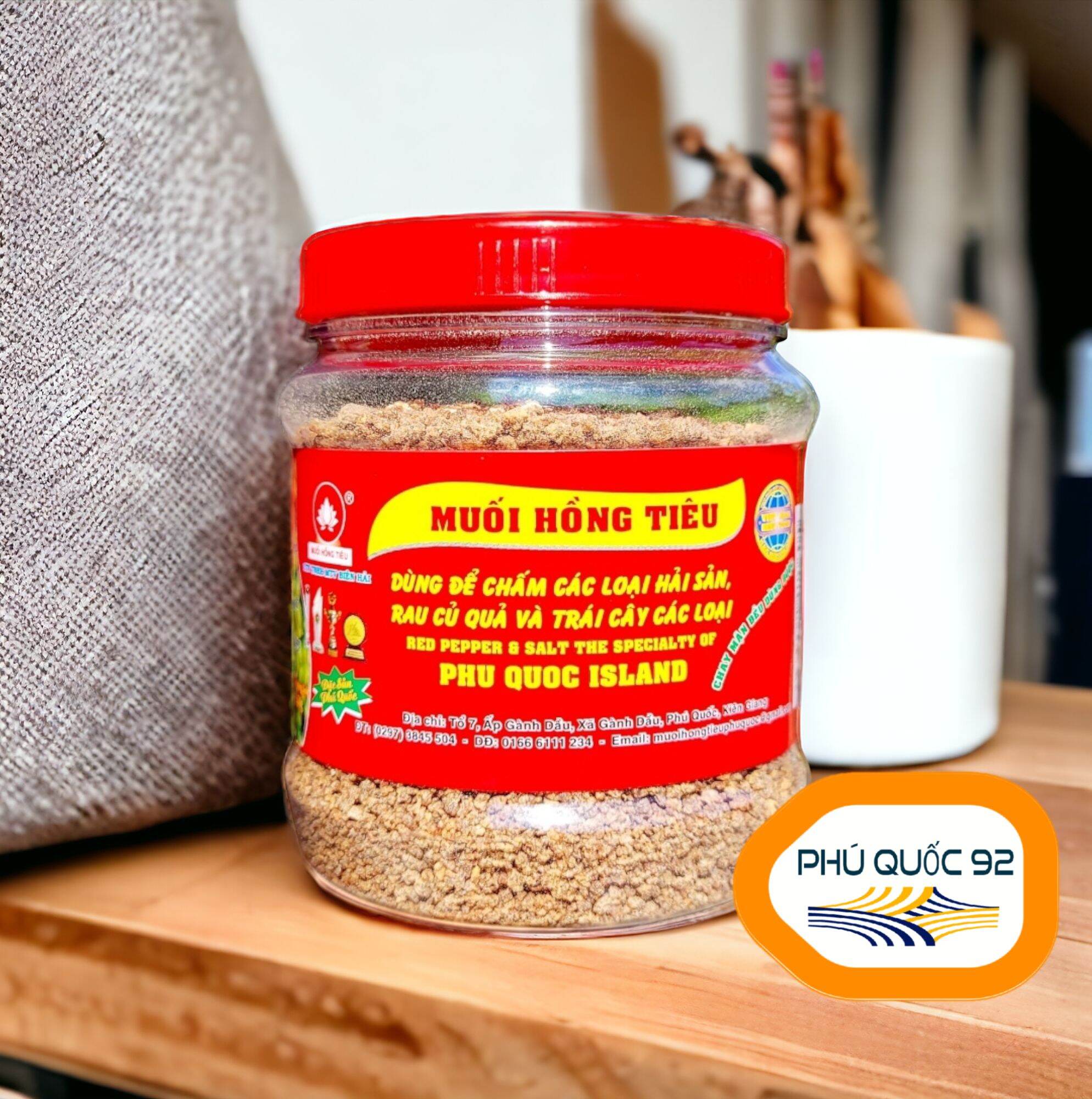 Muối hồng tiêu phú quốc hủ 250g
