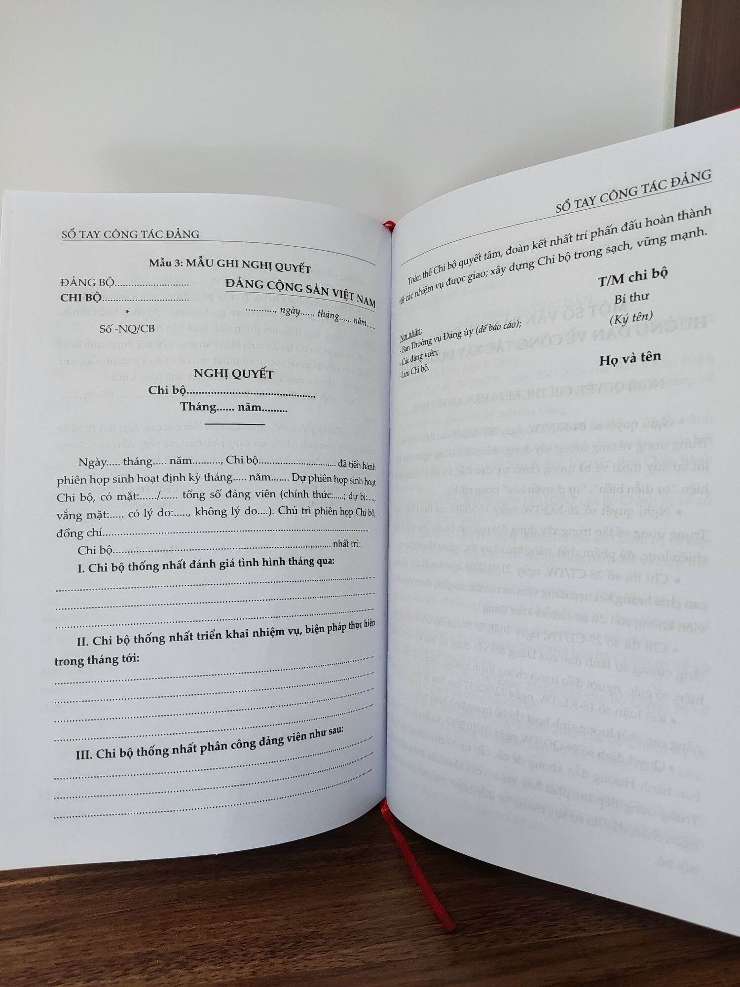 Sổ tay công tác đảng