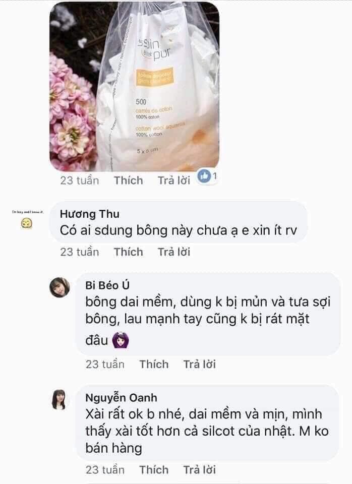 Bông tẩy trang Tetra Pháp 600 MIẾNG