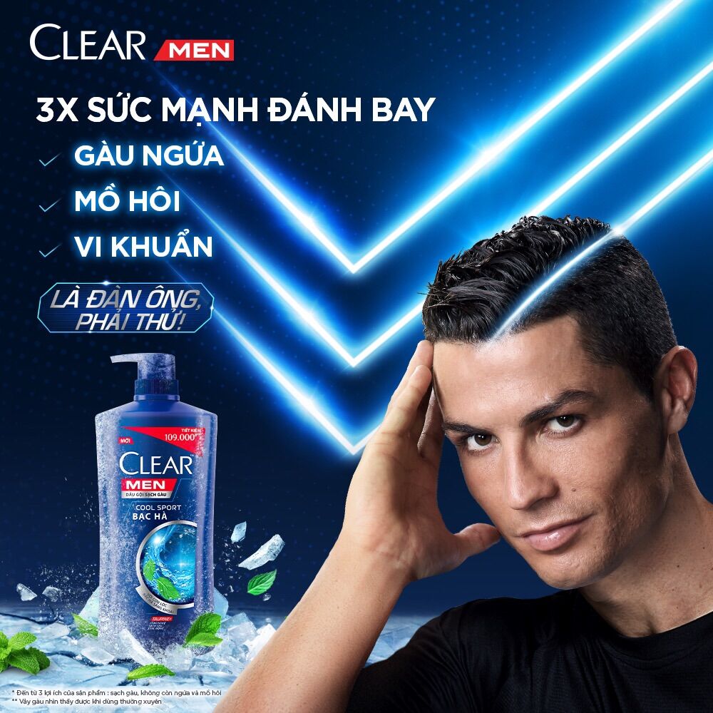 DẦU GỘI CLEAR MEN 180gr-340gr-650gr
