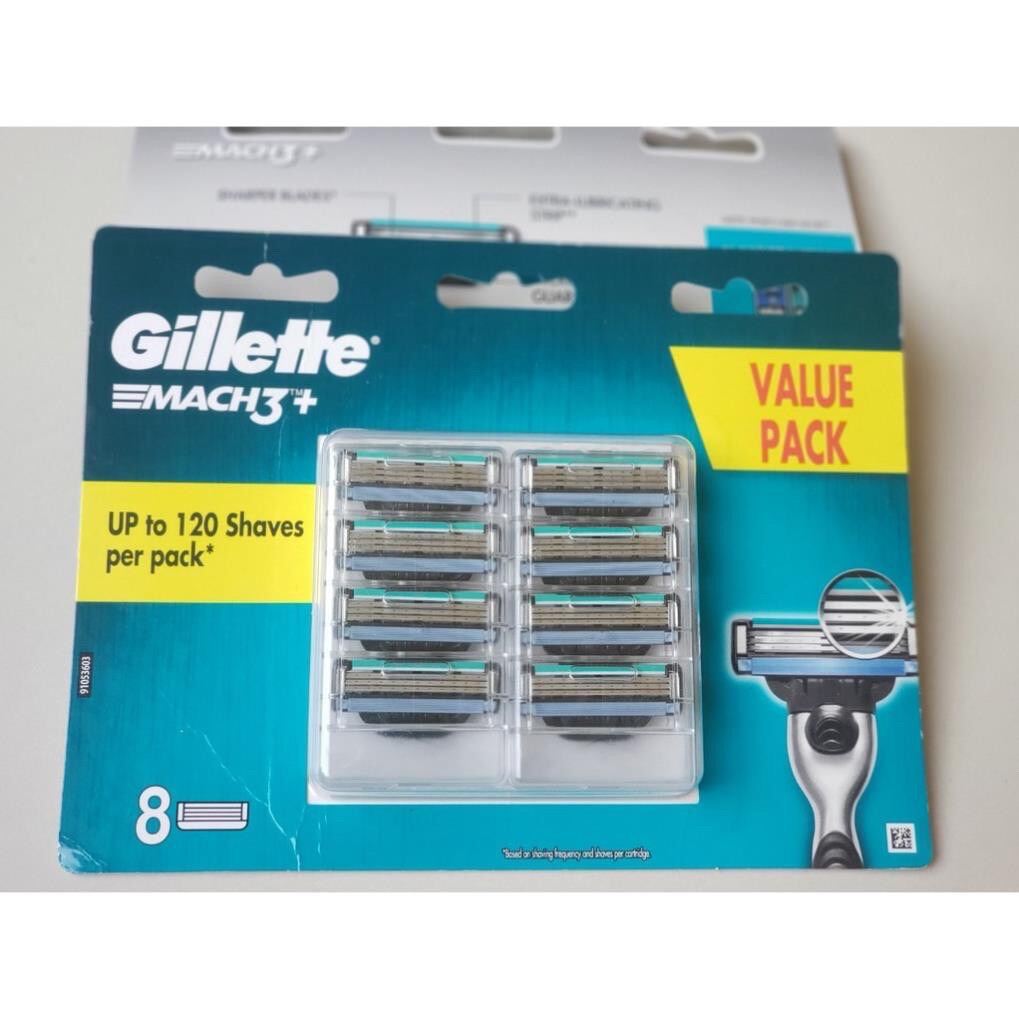 Hộp lưỡi Gillette mach 3 vỉ 8