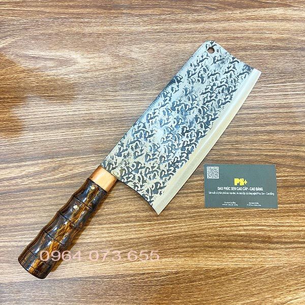Dao chặt gà chặt vịt chống dính phúc sen rèn thủ công nhíp ô tô ct07h