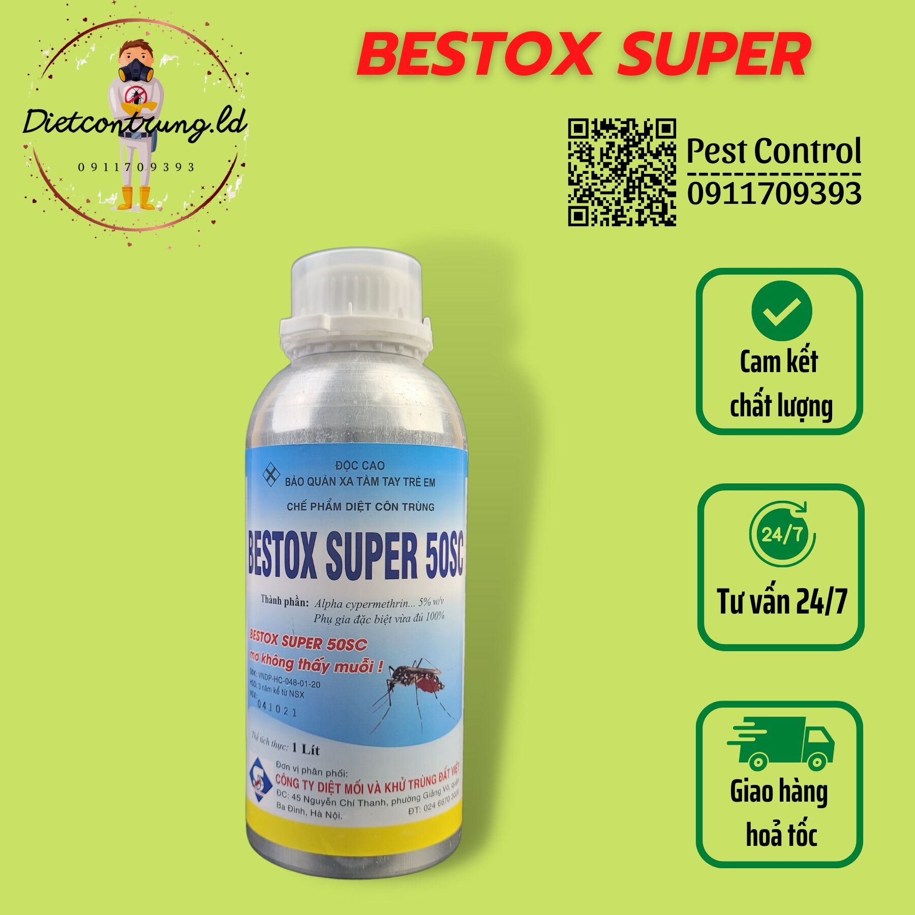 BESTOX SUPER 50SC - diệt muỗi, côn trùng gây hại