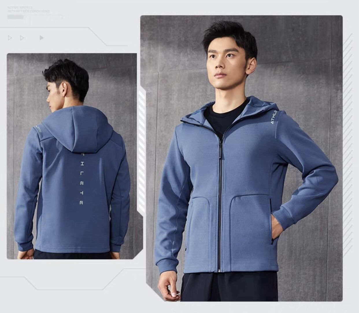 Áo khoác nỉ nam Lining AWDS093