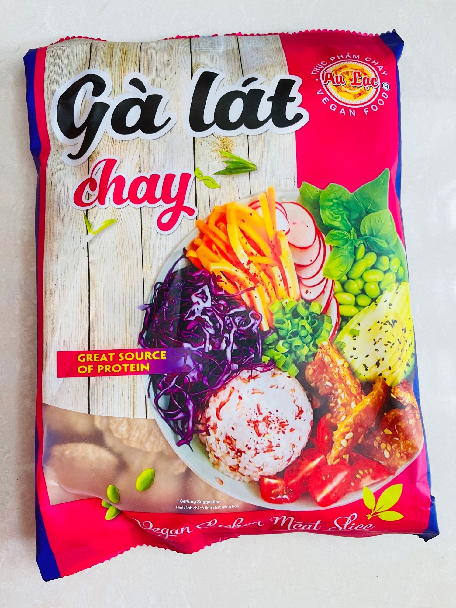5 gói gà lát chay âu lạc loại 100gr