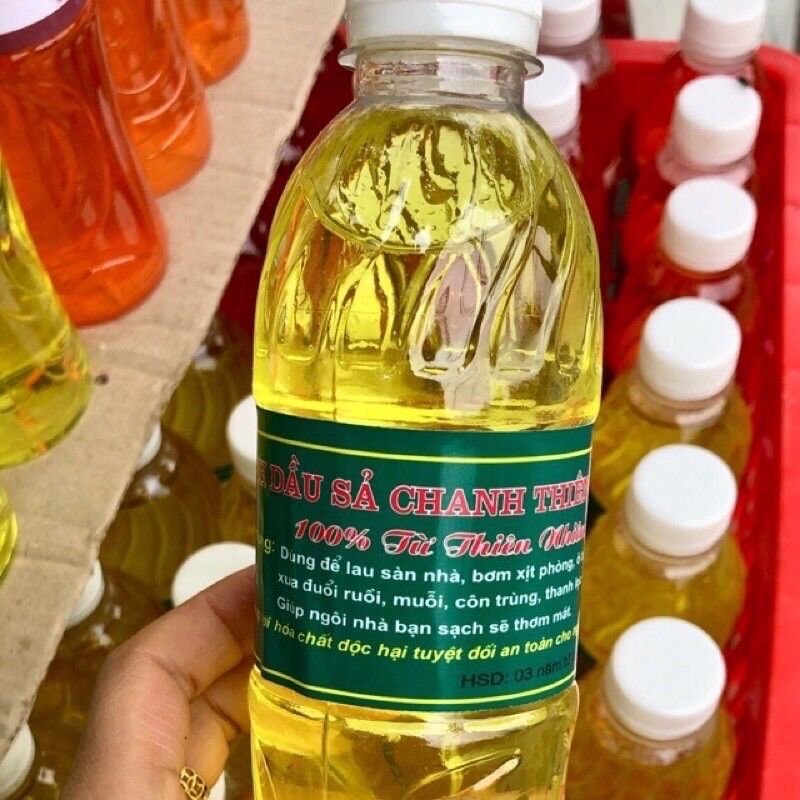 Tinh dầu xả chanh lau nhà đuổi muỗi cực hiệu quả 500ml