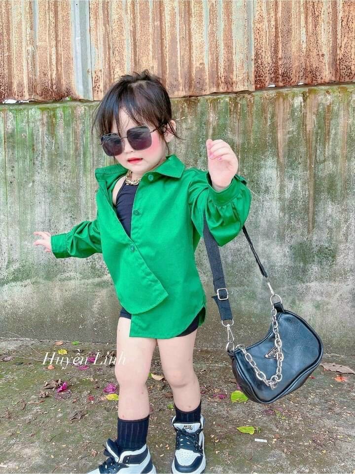 Áo sơ mi cao cấp cho bé gái