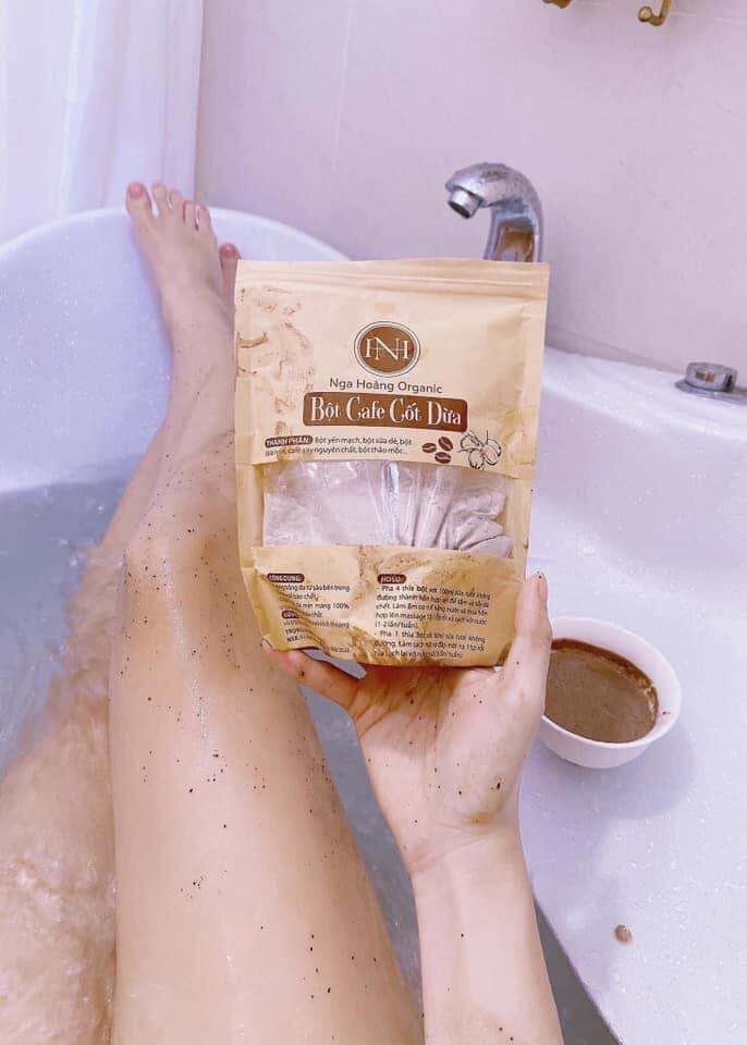Bột tắm trắng Cà Phê Cốt Dừa