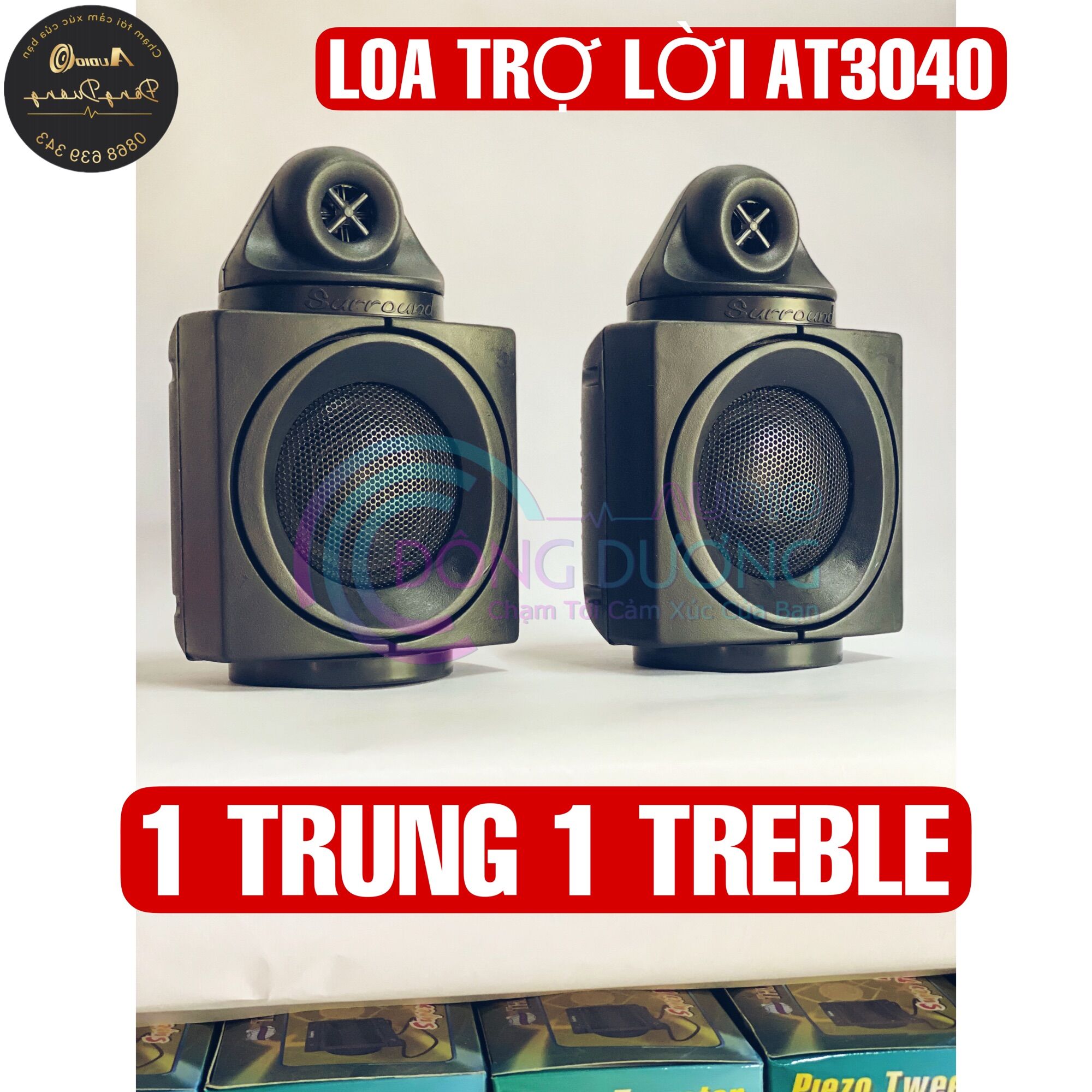 Cặp loa trung treble trợ lời at3040 giá 1 đôi - loa gồm 1 mid + 1 treble