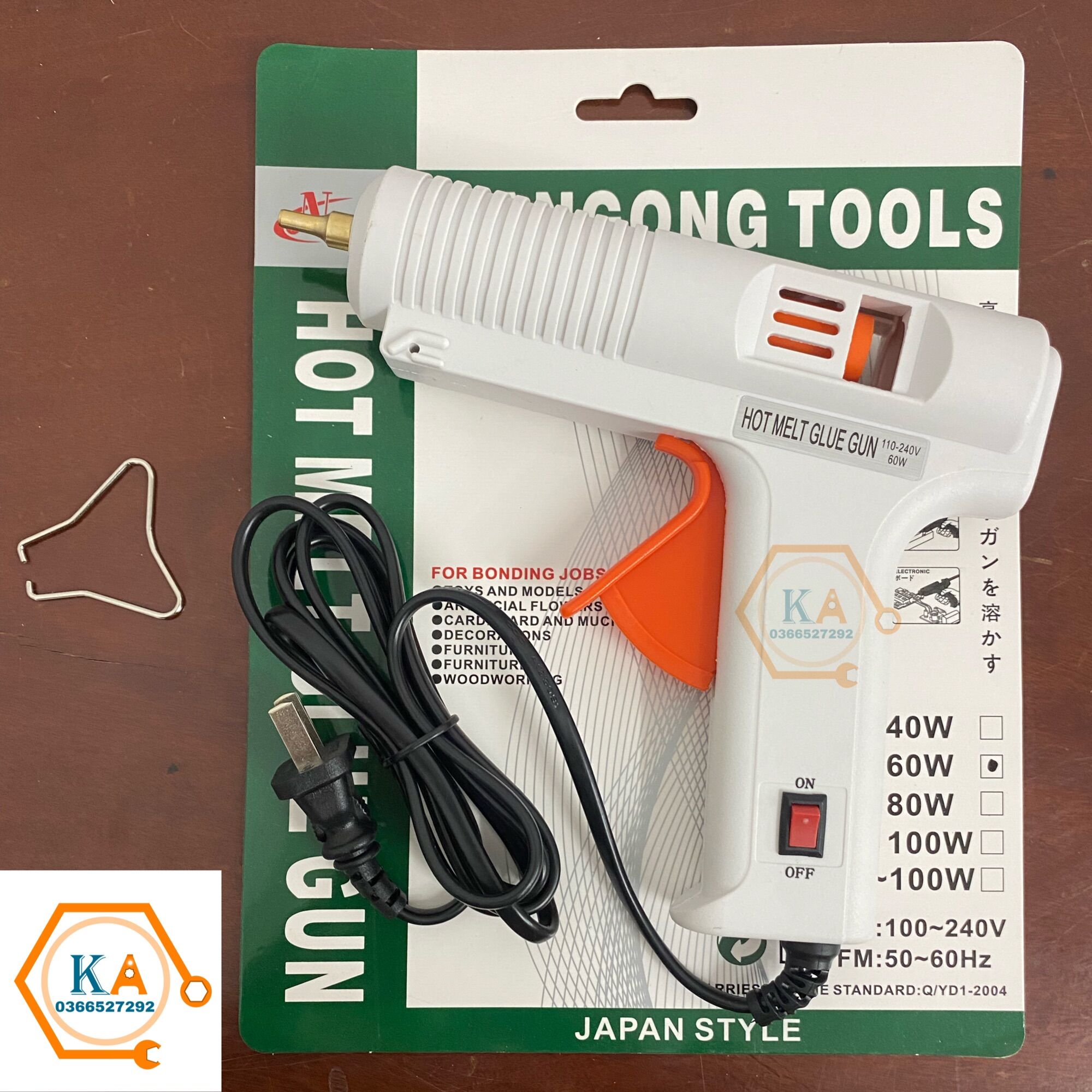 Súng bắn keo nến to nangon tools 60w