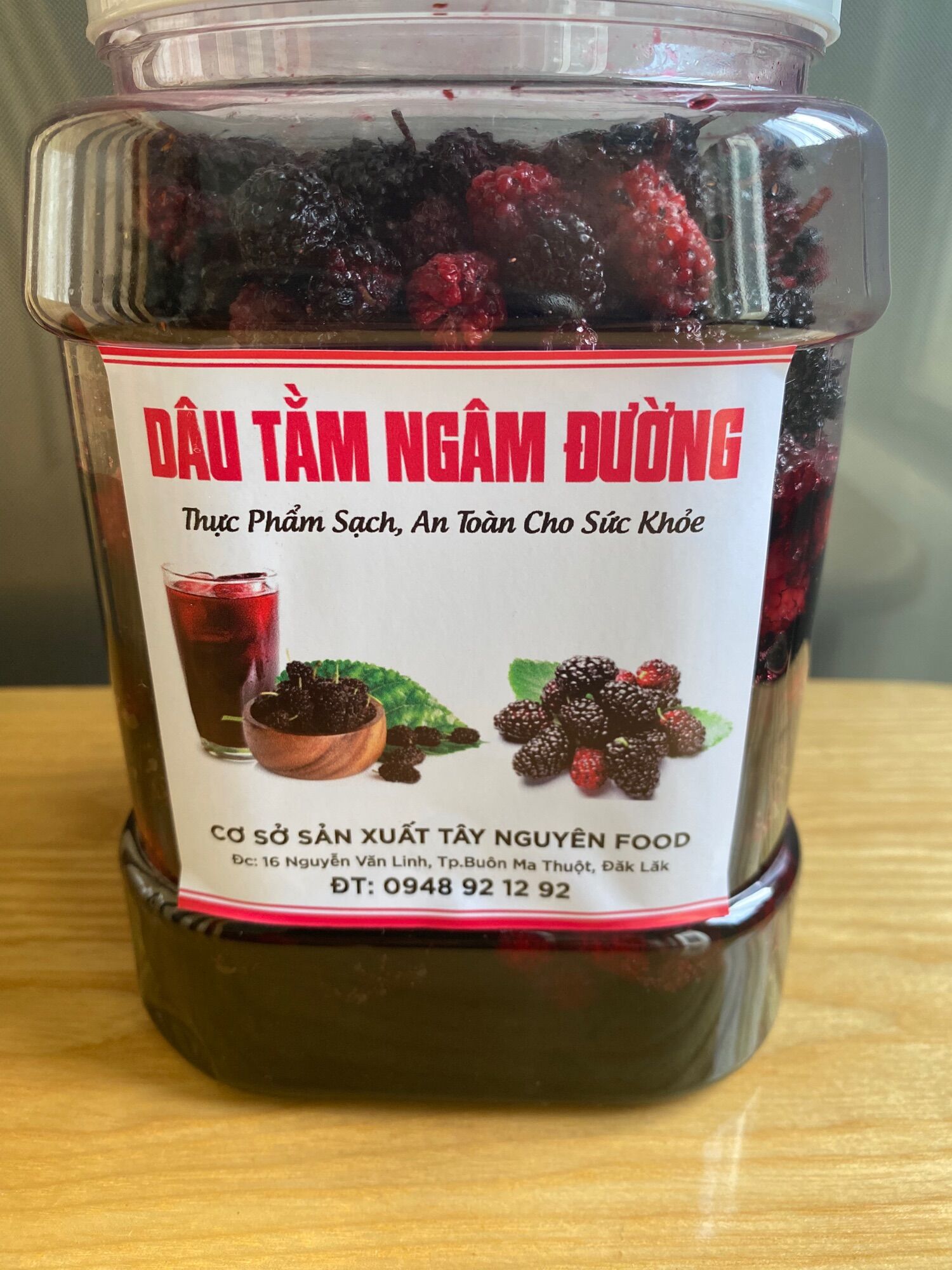 Dâu tằm ngâm đường phèn 1kg
