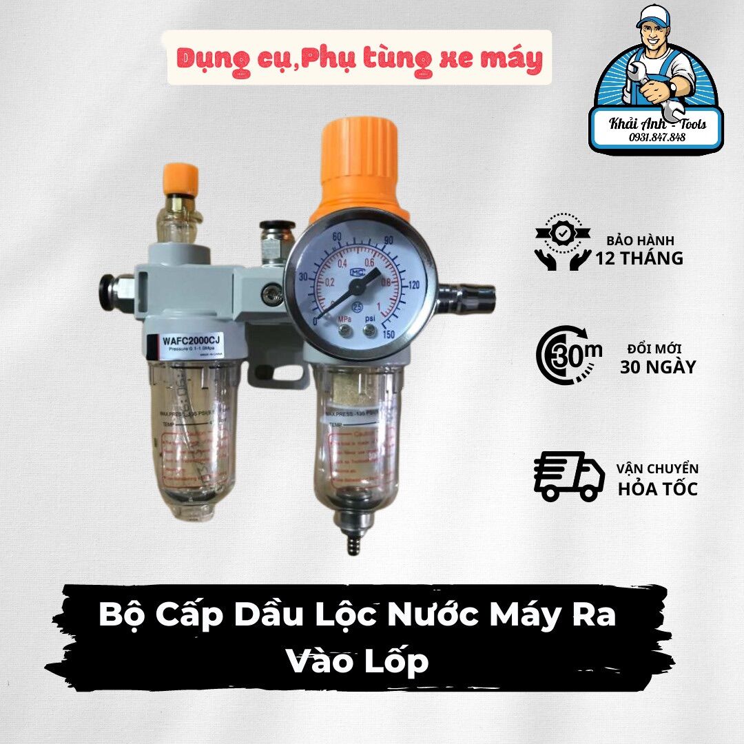 Bộ cấp dầu lộc nước máy ra vào lốp
