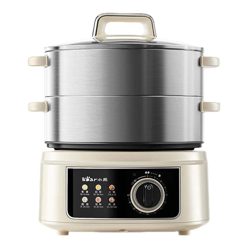 BEAR | Nồi Hấp Điện Đa Năng 3 Tầng Inox