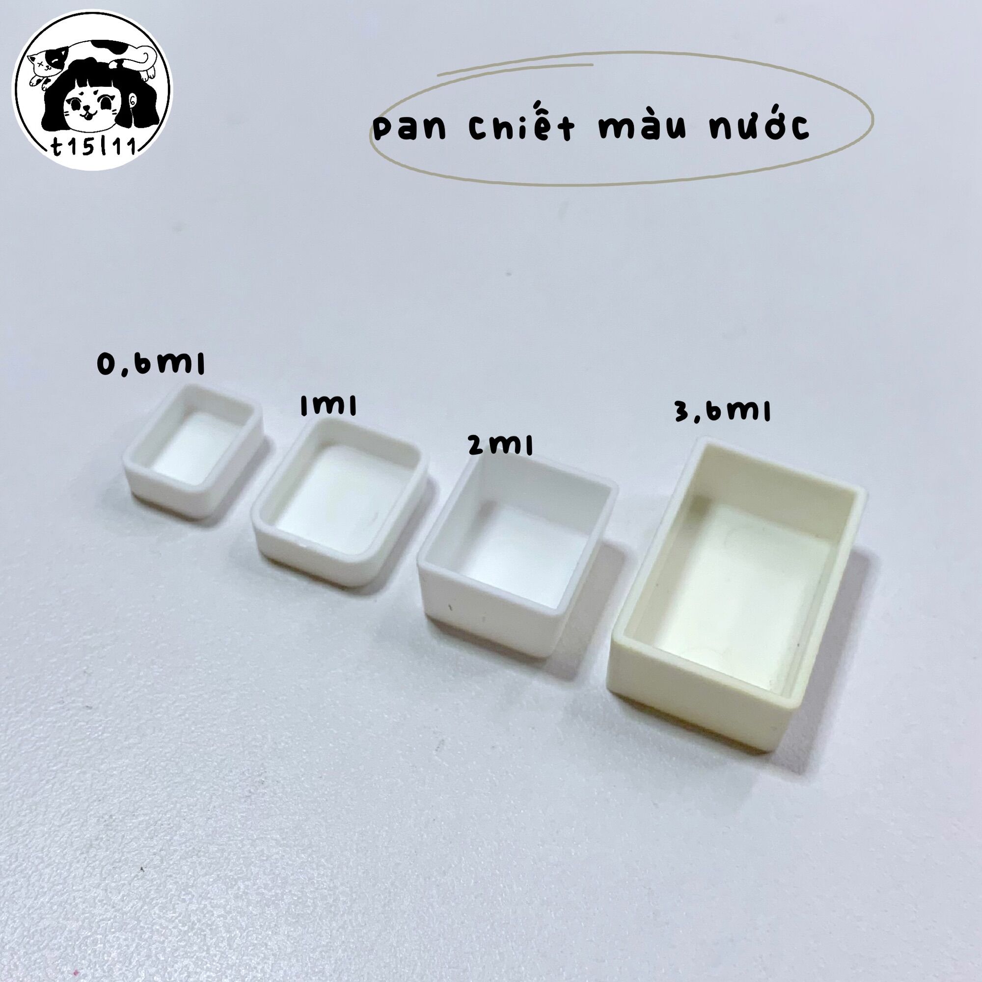 10 pan chiết màu 0,6ml/1ml/2ml/3,6ml